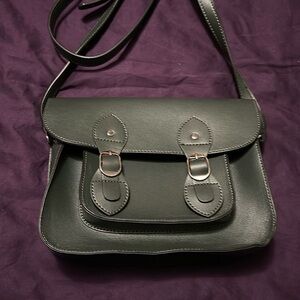 Forrest green messenger bag purse